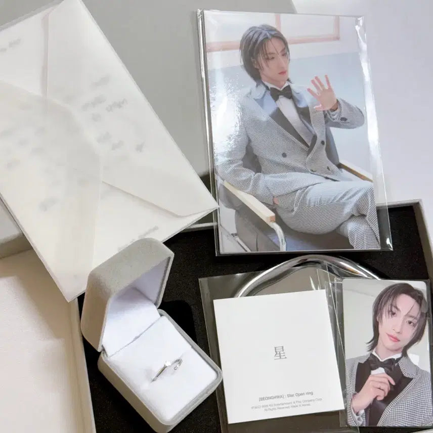 [BUNJANG] ATEEZ Seonghwa 2025 Birthday Kit Ring Set / 에이티즈 2025 성화 생일 md 엠디 seonghwa birthday kit 반지 star ring 세트