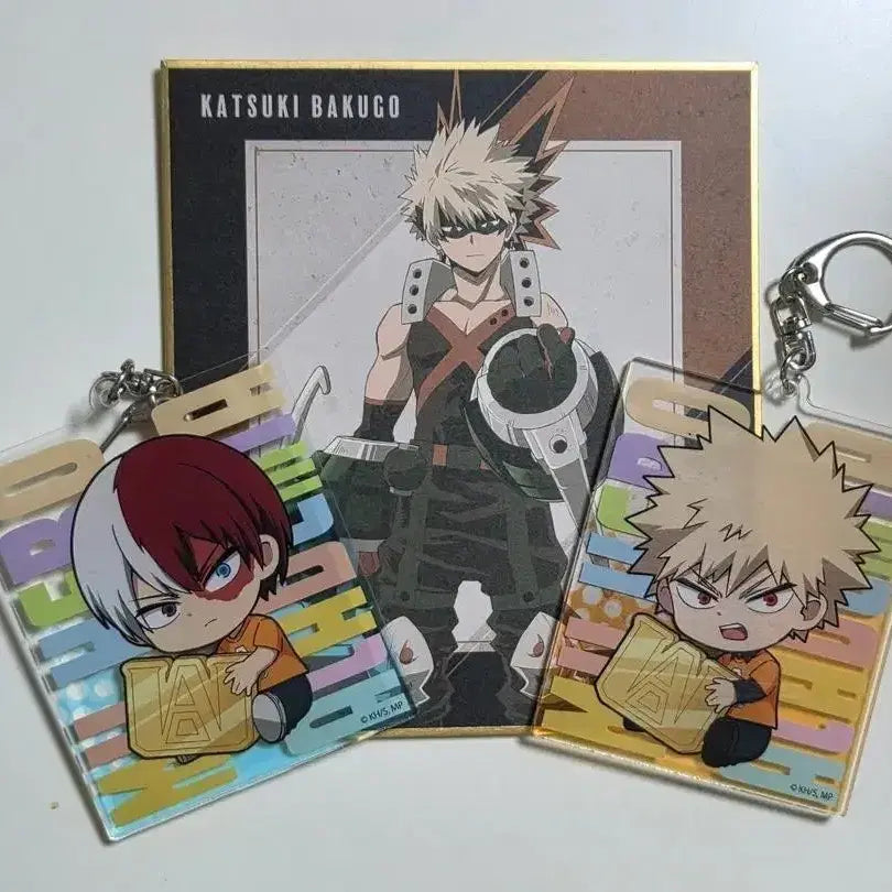 [BUNJANG] Todoroki &amp; Bakugo Acrylic Keyring Bundle / 토도로키 바쿠고 아크릴키링 일괄