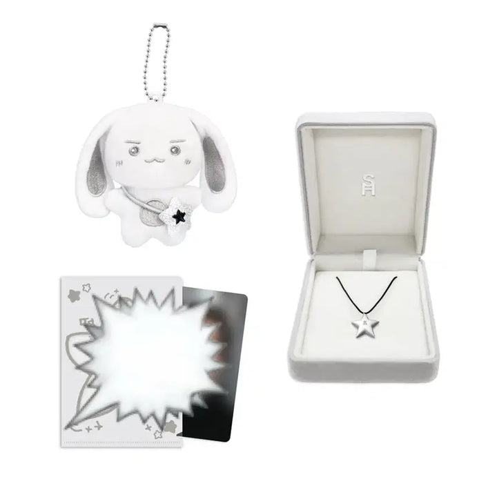 [BUNJANG] ATEEZ Seonghwa 2024 Birthday Kit Silver Necklace Set / 에이티즈 성화 생일 md 엠디 seonghwa 2024 birthday kit 실버니 목걸이 세트