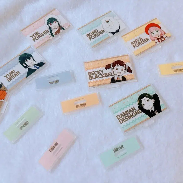 [BUNJANG] Spy x Family Code White Name Tag Acrylic Bundle / 스파이패밀리 코드 화이트 명찰 아크릴 일괄