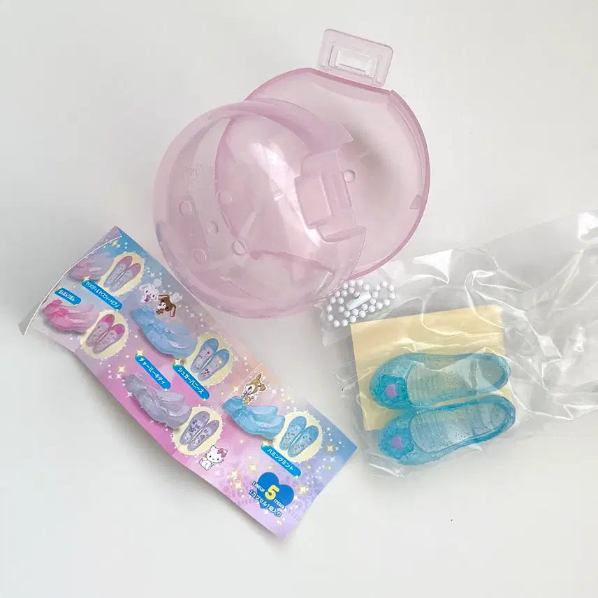 [BUNJANG] Sanrio Jelly Shoes Miniature Sandals Gacha Humming Mint / 산리오 젤리슈즈 미니어쳐 샌들 가챠 허밍민트