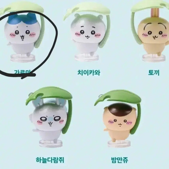 [BUNJANG] Chiikawa Hachware Umbrella Figure / 우산 하치와레 가르마 먼작귀 치이카와 피규어