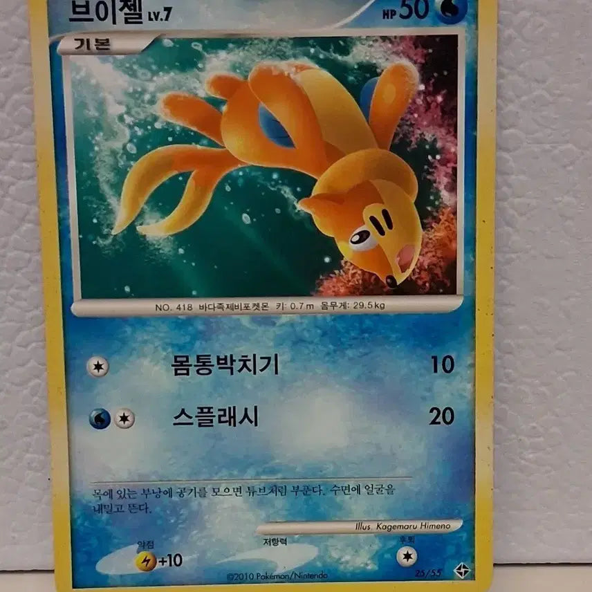 [BUNJANG] Pokemon Card 2010 DP Buizel Lv. 7 / 포켓몬카드 2010 DP 브이젤 기본 LV.7