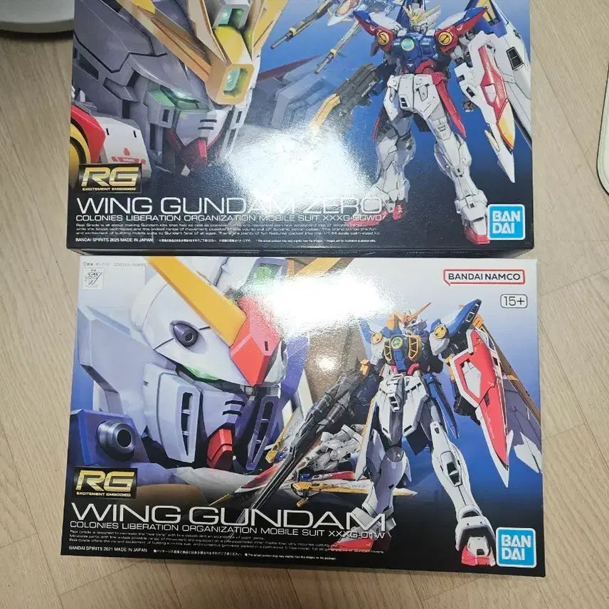 [BUNJANG] RG Wing Gundam Zero &amp; Wing Gundam Model Kit Bundle / RG 윙 건담 제로 + 윙 건담 일괄판매 택포