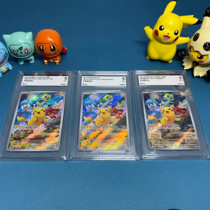 [BUNJANG] Pokémon Scarlet &amp; Violet Promo Pikachu (Korean, English, Japanese) - BRG Graded / BRG 9  피카츄 스칼렛 바이올렛 프로모 (한-미-일)