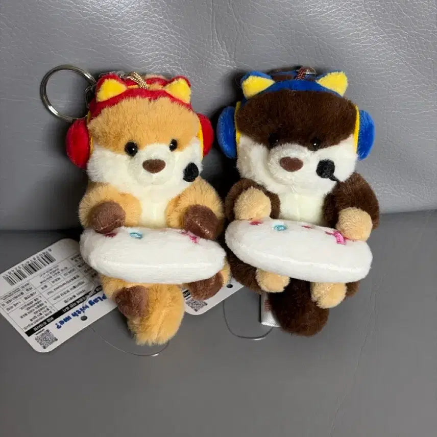 [BUNJANG] Game ni Sukidesu Rakkosan Plush Keyring Set (2 Types) / [새상품] 게임이 좋아 랏코상 봉제인형 키링 2종 세트 일괄