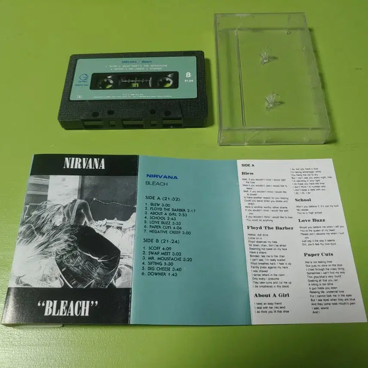 [BUNJANG] Nirvana Bleach Debut Album Cassette Tape / 너바나 데뷔앨범 BLEACH 카세트 테이프