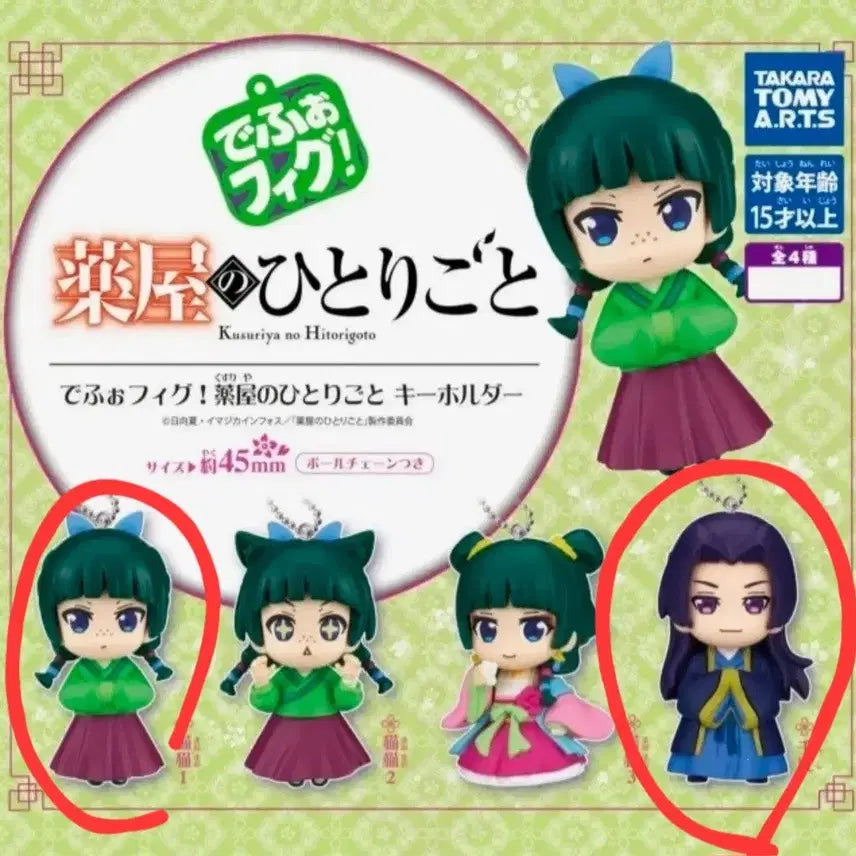 [BUNJANG] The Apothecary Diaries Depopig Gacha Figure Mao Mao &amp; Jinshi Bundle Set / 약사의 혼잣말 데포피그 가챠 피규어 마오마오 진시 일괄 양도