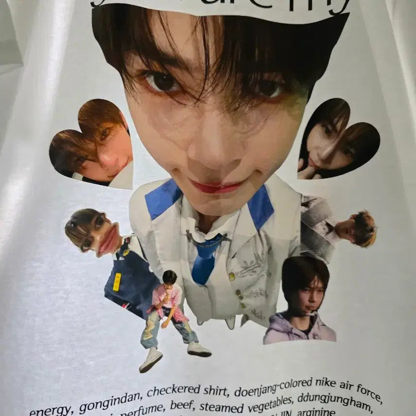 [BUNJANG] Sung Hanbin Mungcat Youth Comic Reverse Fan Service T-Shirt / 성한빈 멍캣 청춘만화 역조공 티셔츠 (미착용)