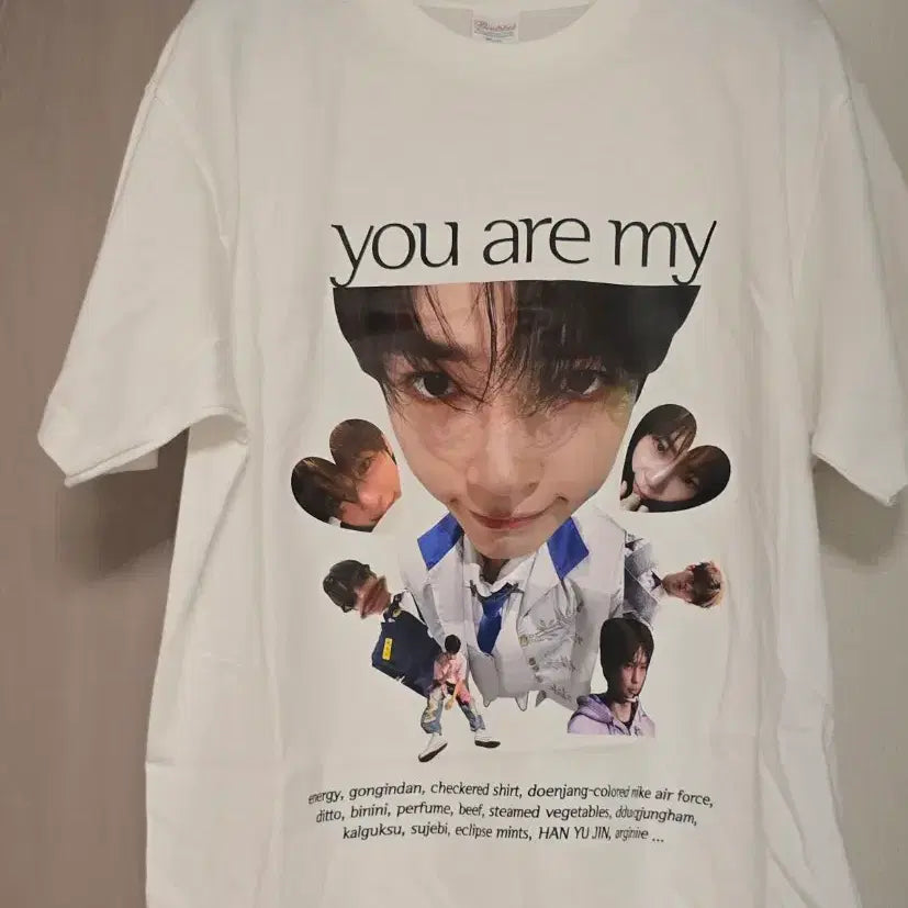 [BUNJANG] Sung Hanbin Mungcat Youth Comic Reverse Fan Service T-Shirt / 성한빈 멍캣 청춘만화 역조공 티셔츠 (미착용)