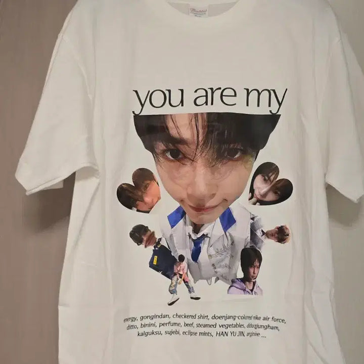 [BUNJANG] Sung Hanbin Mungcat Youth Comic Reverse Fan Service T-Shirt / 성한빈 멍캣 청춘만화 역조공 티셔츠 (미착용)