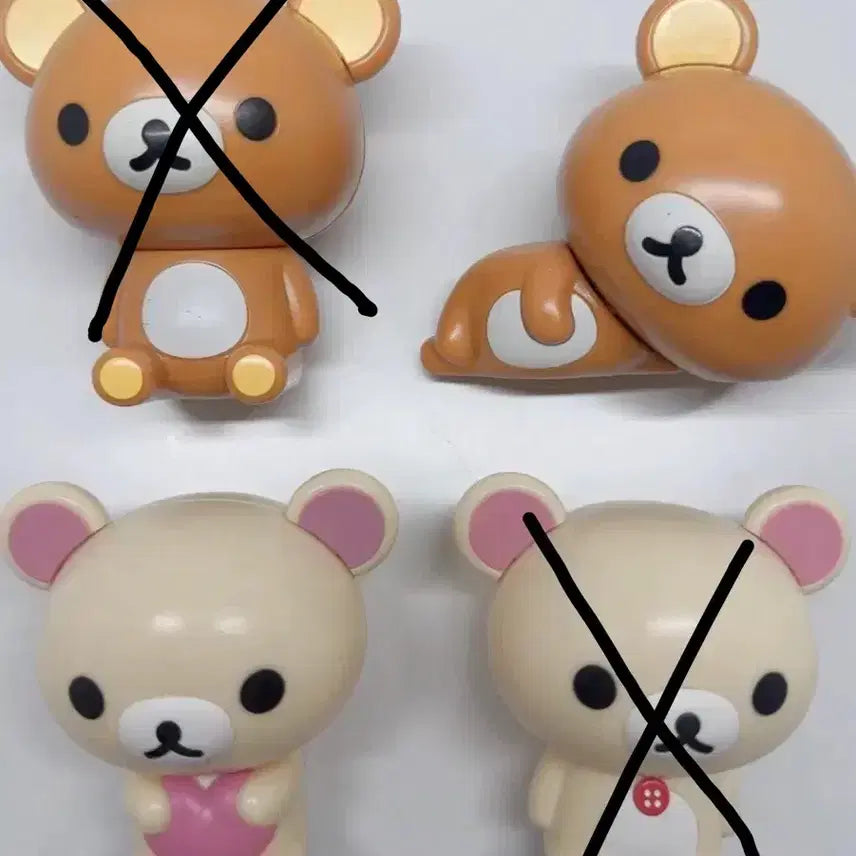 [BUNJANG] Classic Rilakkuma Korilakkuma Kapukara Gacha Figures / 고전 코리락쿠마 리락쿠마 카푸캬라 가챠 피규어