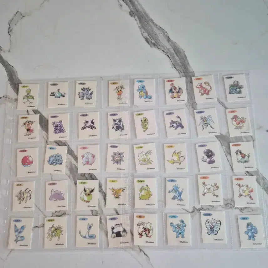 [BUNJANG] Pokemon 30th Anniversary Art Seal Bundle (40 pcs) / 포켓몬 띠부씰 30주년 아트씰 40장 일괄판매합니다