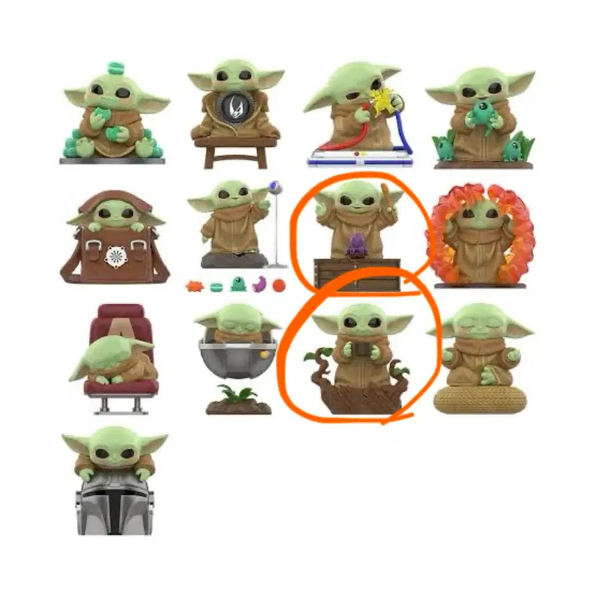 [BUNJANG] Pop Mart Star Wars The Mandalorian Grogu 2-Piece Set / 팝마트 스타워즈 만달로리안 그로구 2개