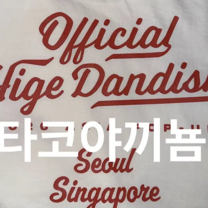 [BUNJANG] Official Higedan Rhythm Logo T-Shirt (Unsealed, M Size) / 개봉 미착용) 히게단 팝업 오피셜히게단디즘 로고 티셔츠 m사이즈