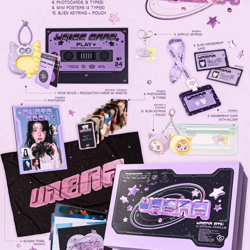 [BUNJANG] IU UAENA 8th Membership Kit Photocard / 미개봉) 아이유 유애나 8기 키트