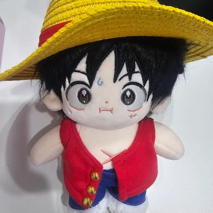 [BUNJANG] One Piece Monkey D. Luffy 20cm Cotton Doll (with clothes) / 원피스 몽키 d 루피 비공굿 20cm 솜인형 솜깅 팝니다.(옷 포함)