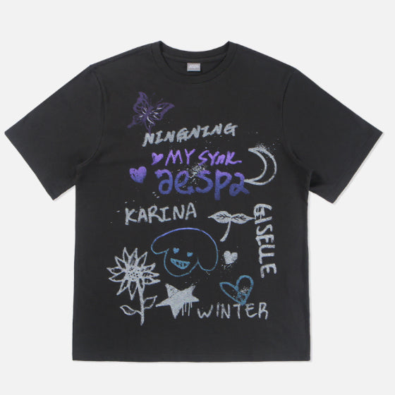 [BUNJANG] Aespa Official Apparel T-Shirt &amp; Sleeves / 에스파 공식 의류