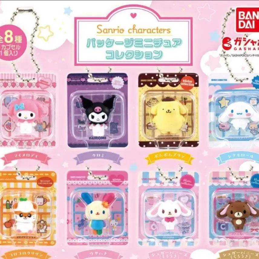 [BUNJANG] Sanrio Characters Miniature Collection Cinnamoroll &amp; Kuromi Bundle Set / 산리오 캐릭터 미니어처 컬렉션_시나모롤, 쿠로미 일괄양도