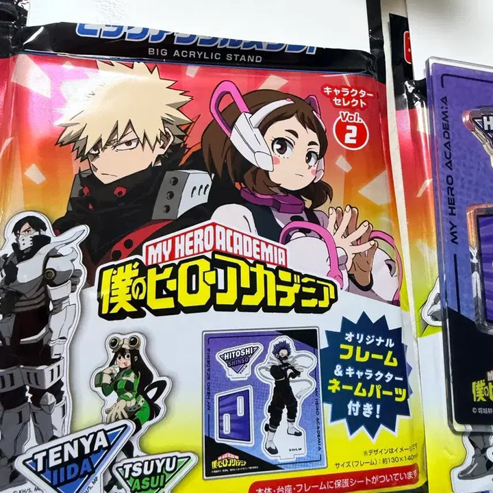 [BUNJANG] My Hero Academia Big Acrylic Stand Vol. 2 Set / 나의 히어로 아카데미아 빅 아크릴 스탠드 캐릭터 2탄 두개일괄