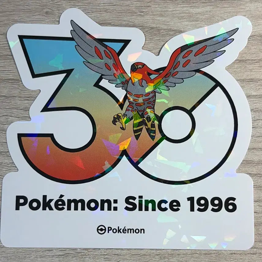 [BUNJANG] Pokemon 30th Anniversary Fire Pokémon Sticker / 포켓몬 30주년 기념 스티커 파이어로