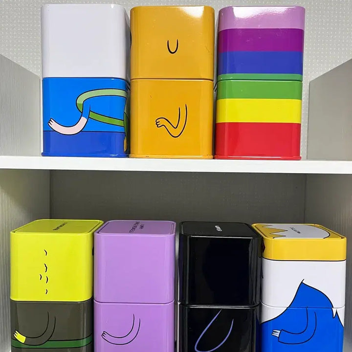 [BUNJANG] Adventure Time Character Tin Case Set (8 Types) / 핀과 제이크 어드벤쳐타임 캐릭터 틴케이스 8종 일괄