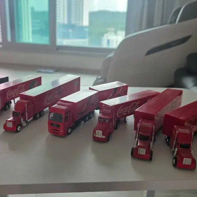 [BUNJANG] Coca-Cola Truck Miniature Set / 코카콜라 트럭 미니카 일괄