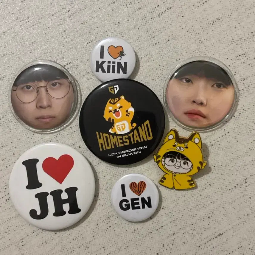 [BUNJANG] Gen.G Esports "Gen.G" Badge Bundle Set / GenG 젠지 뱃지 일괄