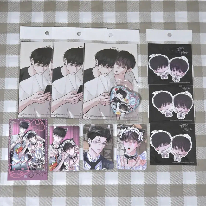 [BUNJANG] LEBOM Salon de Lebom Monday Savior Print Sticker Deco Photo Pack Collection Photocard Can Badge Set / LEBOM 레봄 살롱드르봉 월요일의구원자 인화사진 스티커 데코포토팩 컬렉션 포토카드 캔뱃지