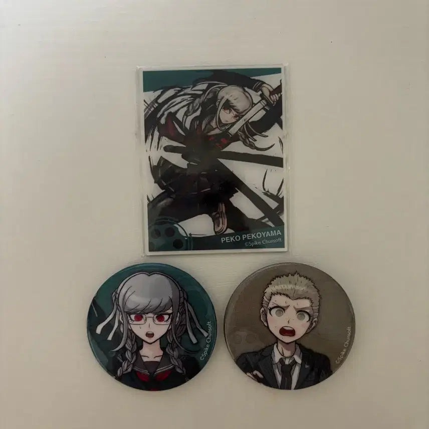 [BUNJANG] Danganronpa 2 Kuzuryu Fuyuhiko Pekoyama Bundle Set Can Badge Acrylic Card / 일괄 / 슈퍼 단간론파 2 슈단 쿠즈류 페코 캔뱃지 아크릴 카드