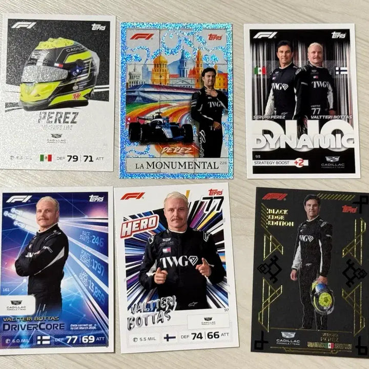 [BUNJANG] F1 Tops Turbo Attack Cadillac Checo Perez, Valtteri Bottas Bundle Set / F1 탑스 터보어택 캐딜락 세레오 페레즈, 발테리 보타스