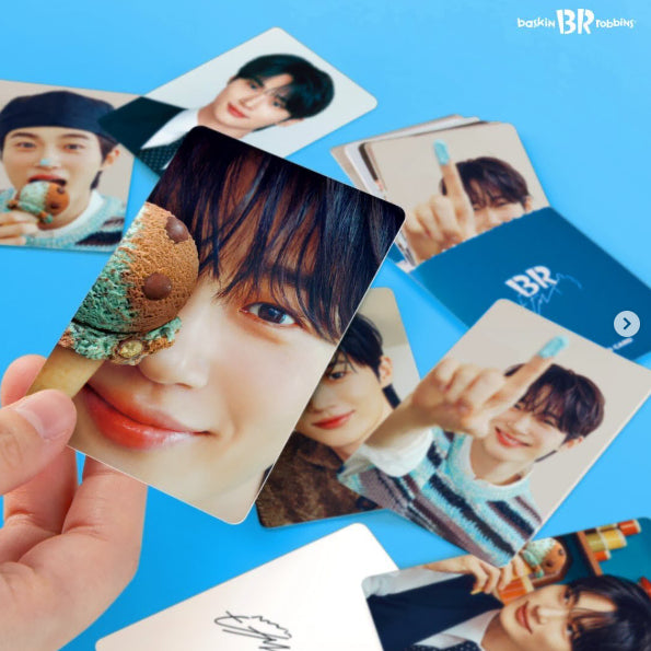 [BUNJANG] Byun Woo Seok Baskin Robbins Photocard Set (6 pcs) / (미개봉)변우석 배스킨라빈스 포토카드 셋트(6매)