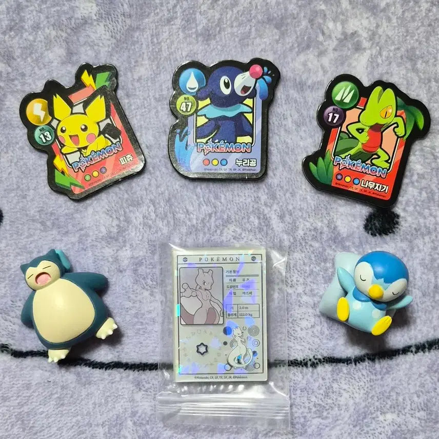 [BUNJANG] Pokemon x Lotteria Collaboration Collection / 포켓몬스터 롯데리아 소개서 뮤츠 마그넷, 쿠키 마그넷, 피규어 팝니다.