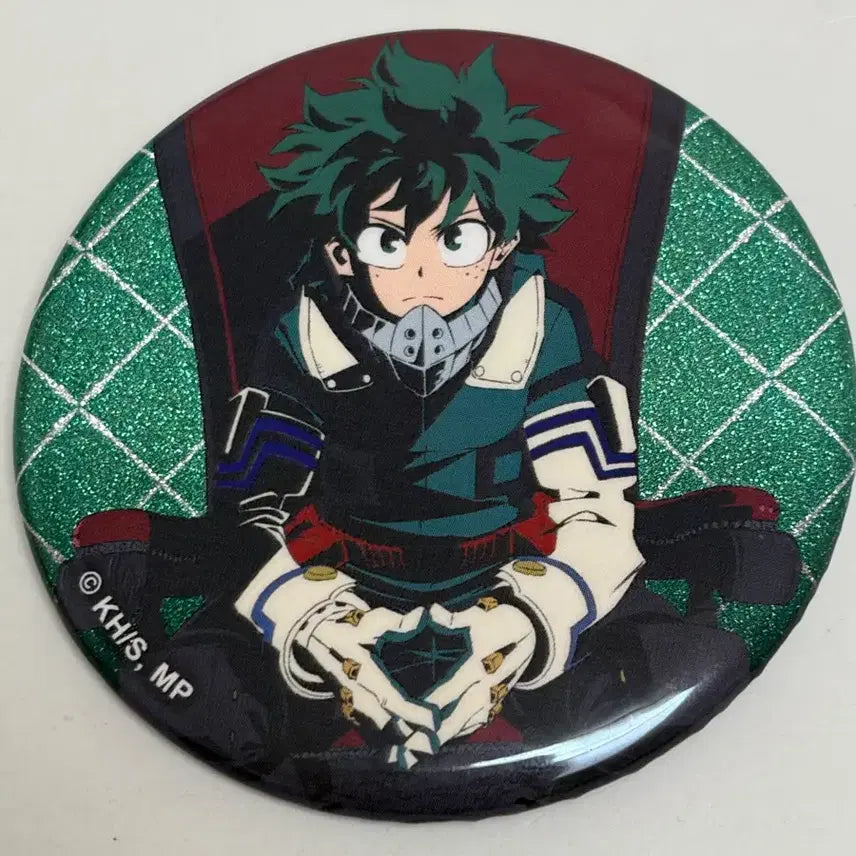 [BUNJANG] My Hero Academia Glitter Can Badge Bundle (Izuku Midoriya, Ochaco Uraraka) / (히로아카) 나의 히어로 아카데미아 글리터 캔뱃지 2개 일괄 (미도리야 우라라카)