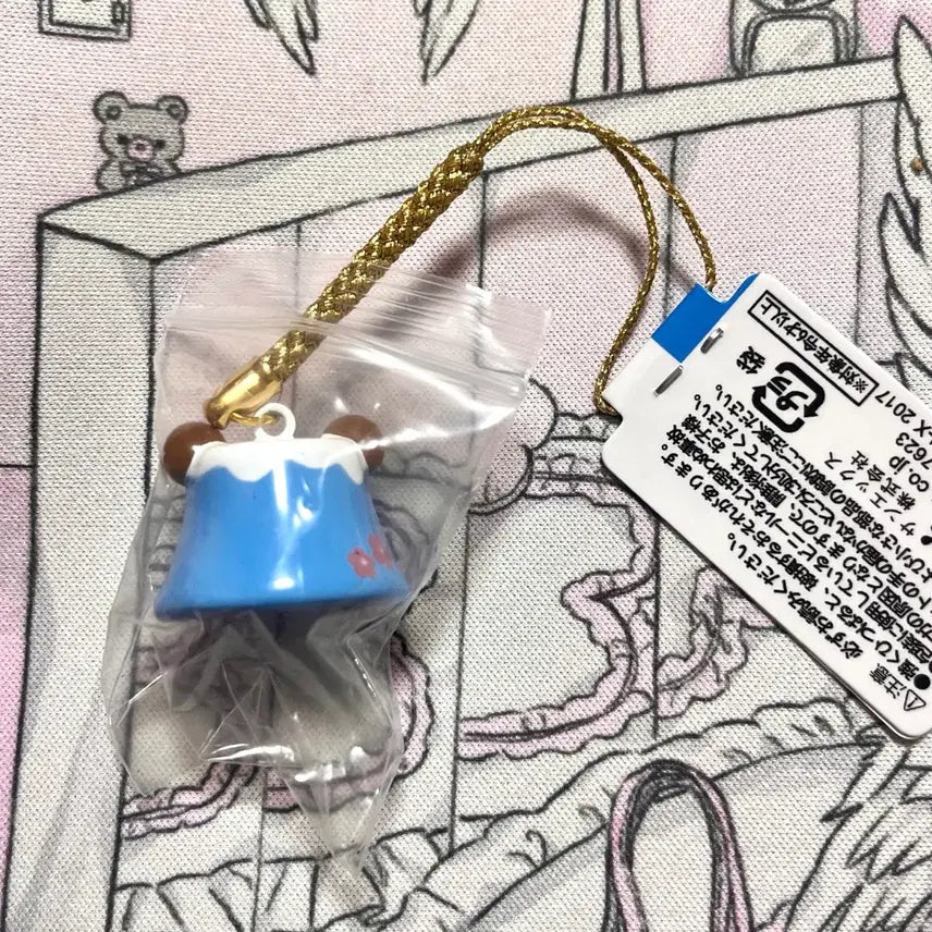 [BUNJANG] Fujisan Rilakkuma Figure Lucky Strap Keychain / 고전 빈티지 후지산 리락쿠마 피규어 행운 스트랩 키링