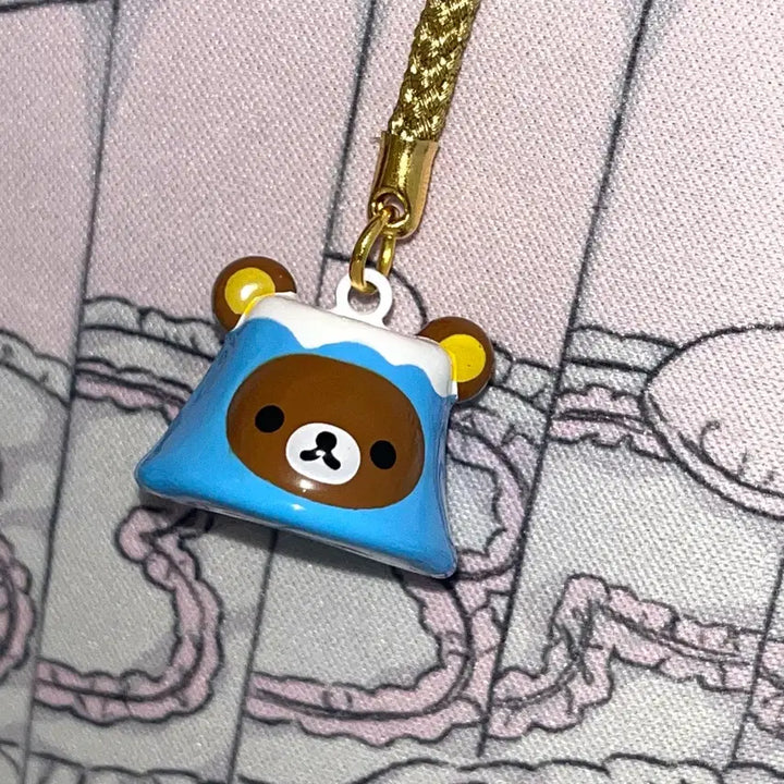 [BUNJANG] Fujisan Rilakkuma Figure Lucky Strap Keychain / 고전 빈티지 후지산 리락쿠마 피규어 행운 스트랩 키링