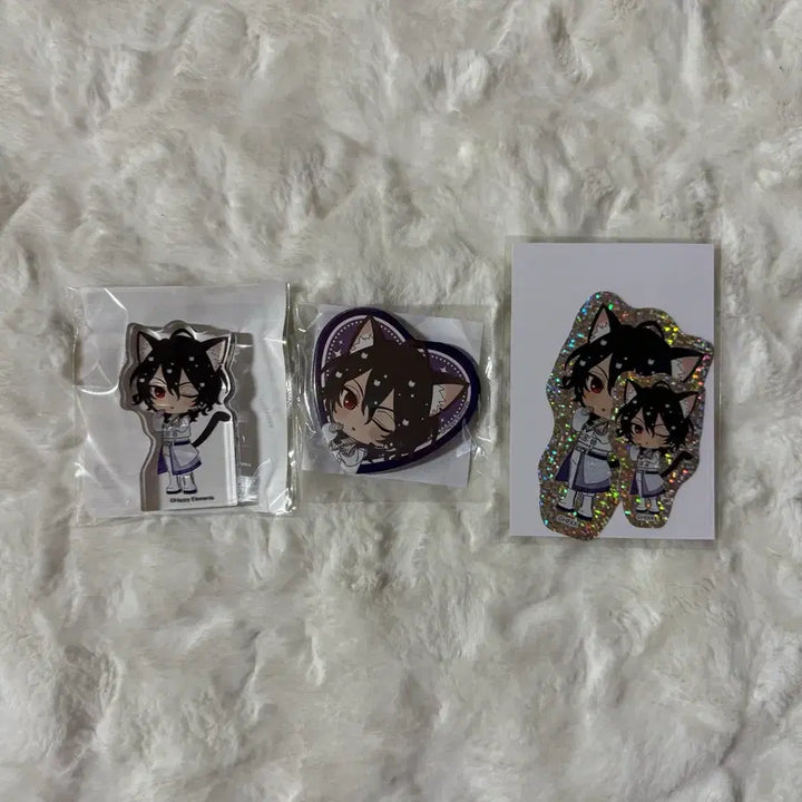 [BUNJANG] Ensemble Stars! Nijigasaki Collaboration Sakuma Rei UNDEAD Korotto Heart Can Badge Hologram Sticker Acrylic Cat / 앙스타 난쟈타운 콜라보 사쿠마 레이 언데드 코롯토 하트 캔뱃지 홀로그램 스티커 냥자타운 아크릴 고양이