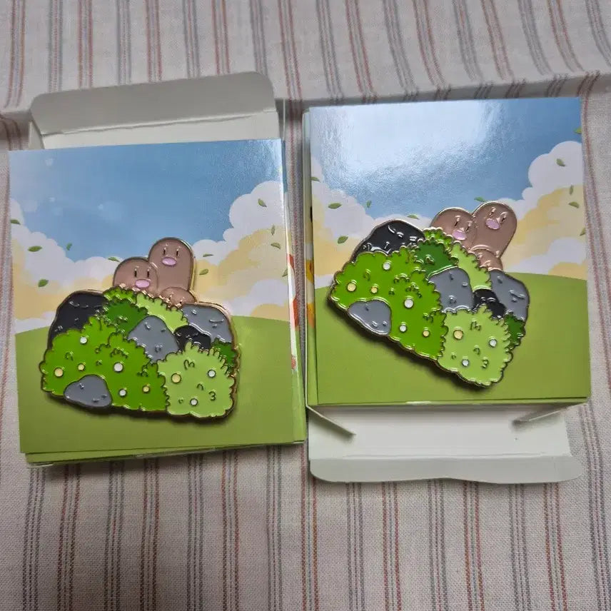 [BUNJANG] Pokemon Dactrio Badge / 이삭토스트 포켓몬 뱃지 닥트리오