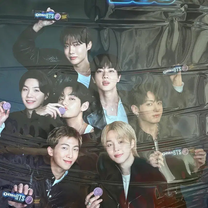 [BUNJANG] BTS Oreo Event Limited Rare Poster RM Jin Suga J-Hope V Jimin Jungkook / 방탄 오레오 이벤트 한정 포스터 희귀 알엠진슈가제이홉뷔지민정국
