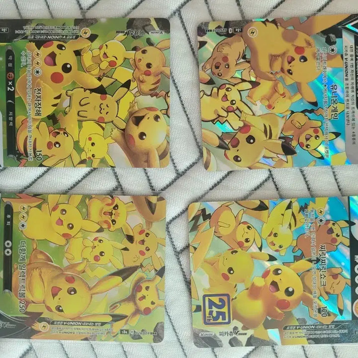 [BUNJANG] Pokemon Card Pikachu V-UNION, Blastoise 25th Anniversary / 포켓몬 카드 피카츄 V-UNION,거북왕25주년 팔아요