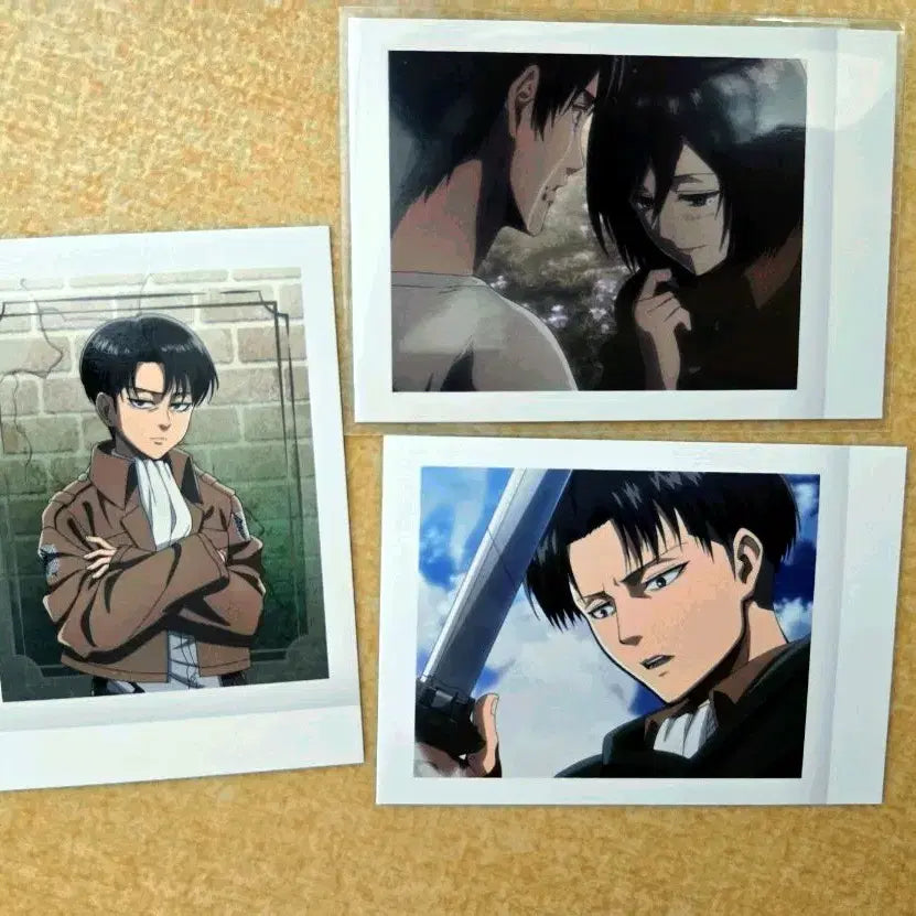 [BUNJANG] Attack on Titan Levi Eren Mikasa Photocard Bundle Set / 진격거 리바이 에렌미카 포카 일괄