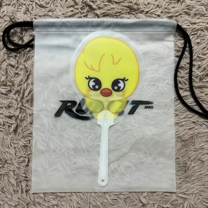 [BUNJANG] Stray Kids Run It Entrance Gift Bbokkari Fan + Vinyl Bag Bundle Set / 스트레이키즈 스키즈 런잇 입장기프트 뽁아리 부채