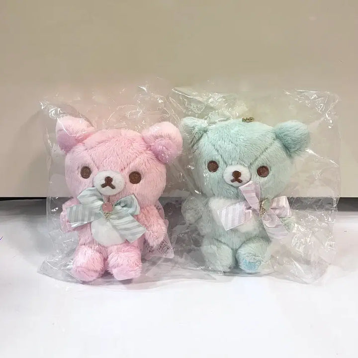 [BUNJANG] Rilakkuma Koguma Happy Ice Cream Keyring Doll Pink Mint / 리락쿠마 코구마 해피아이스크림 키링인형 핑크 민트