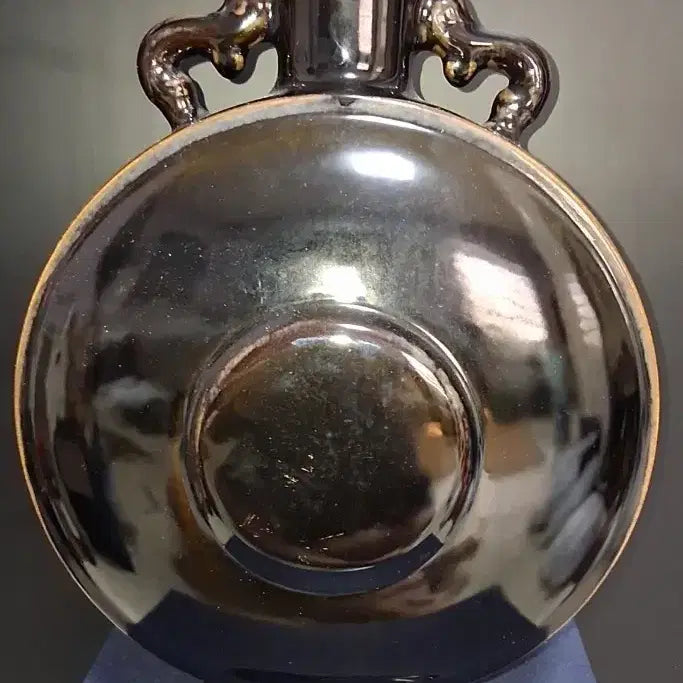 [BUNJANG] Yongzheng Period Black Glaze Gui Bottle / 옹정년제 양귀편병