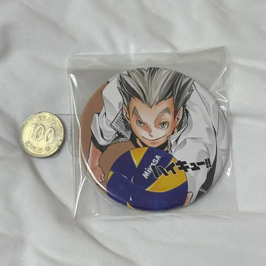 [BUNJANG] Haikyuu!! Bokuto Koutarou Original Art Big Can Badge / 보쿠토 원화 빅캔뱃지