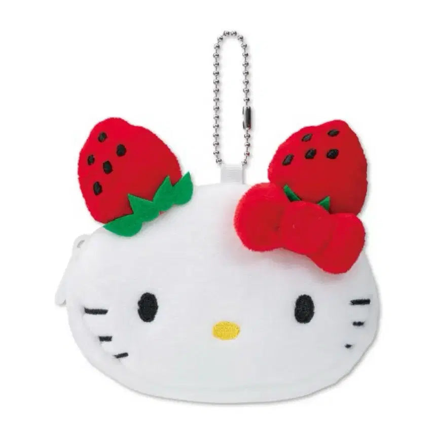 [BUNJANG] Hello Kitty Ichigoman Face Pouch Keychain / 헬로키티 이치고맨 얼굴 파우치키링 정품 미개봉 새상품