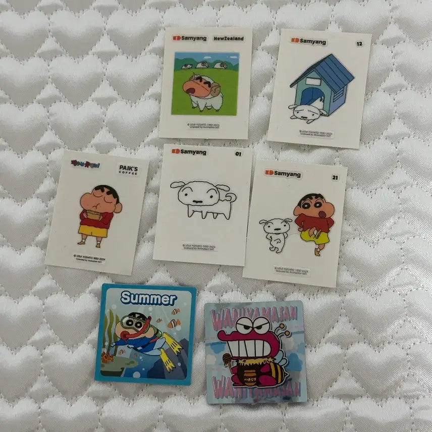 [BUNJANG] Crayon Shin-chan Stickers Bundle Set / (일괄) 짱구 띠부씰