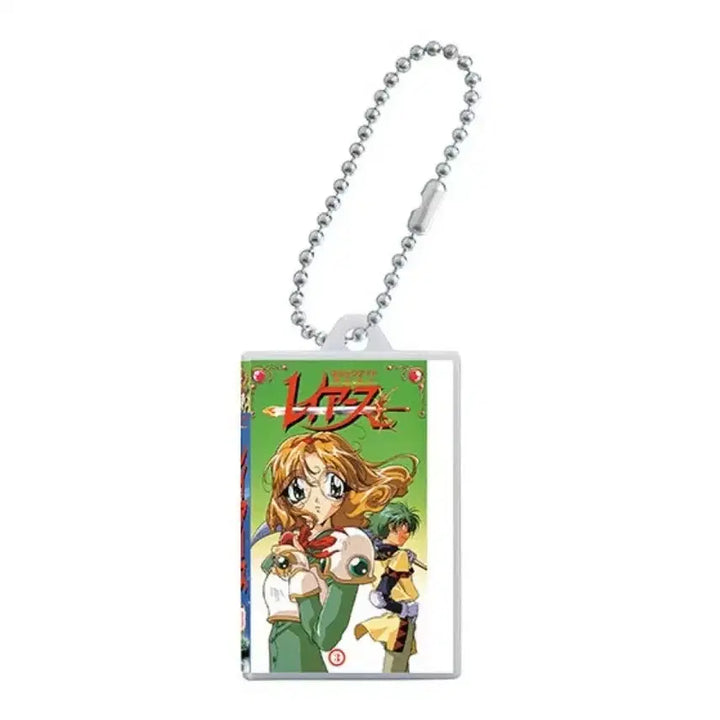 [BUNJANG] Magic Knight Rayearth Video Tape Miniature Gacha Keychain / 마법기사 레이어스 비디오 테이프 미니어처 가챠 키링