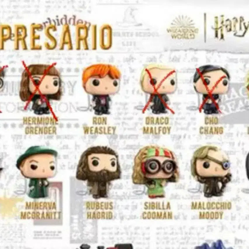 [BUNJANG] Harry Potter Kinder Joy Malfoy Hermione Cho Chang Figure / 해리포터 킨더조이 말포이 헤르미온느 초 챙 피규어