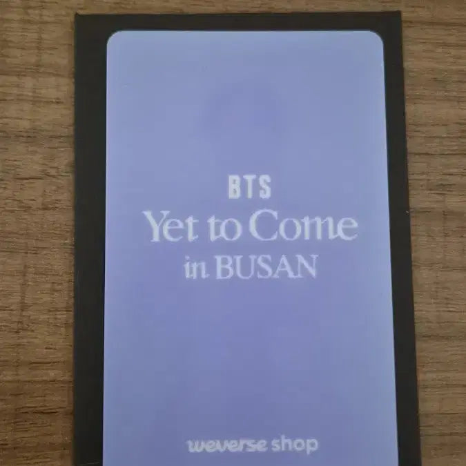 [BUNJANG] BTS Busan Yet to Come Lucky Draw V Photocard / 방탄 부산 옛투컴 럭드 태형 양도